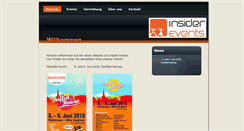 Desktop Screenshot of insiderevents.ch